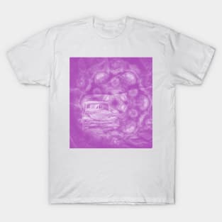 car wreck exploding from fractured purple fractal T-Shirt